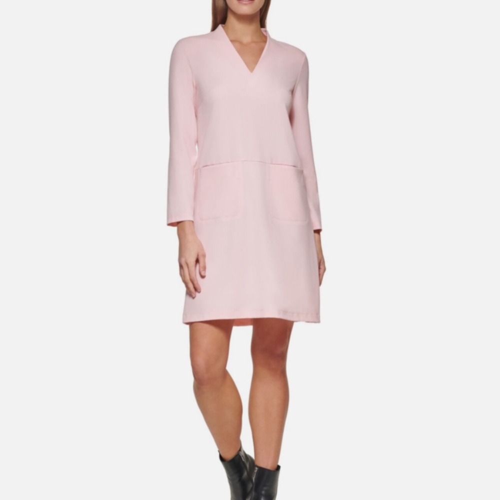 DKNY Shift Dress, Pale Pink, Size 10